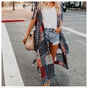 Vici Collection Patchwork Kimono